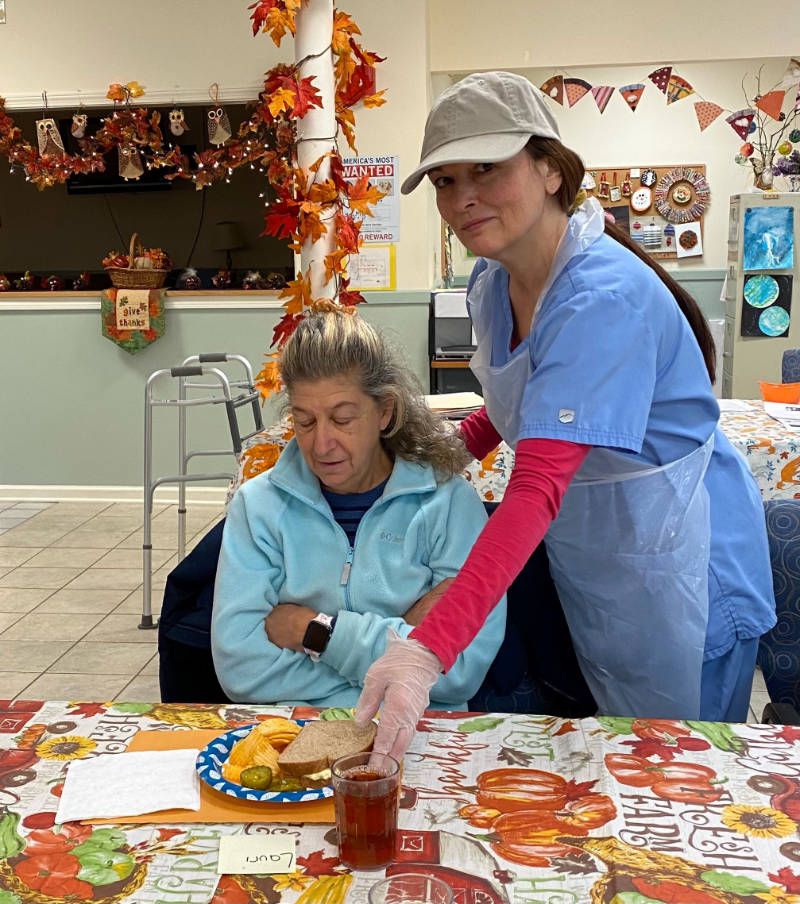 senior moments adult day center meal program, tolland ct